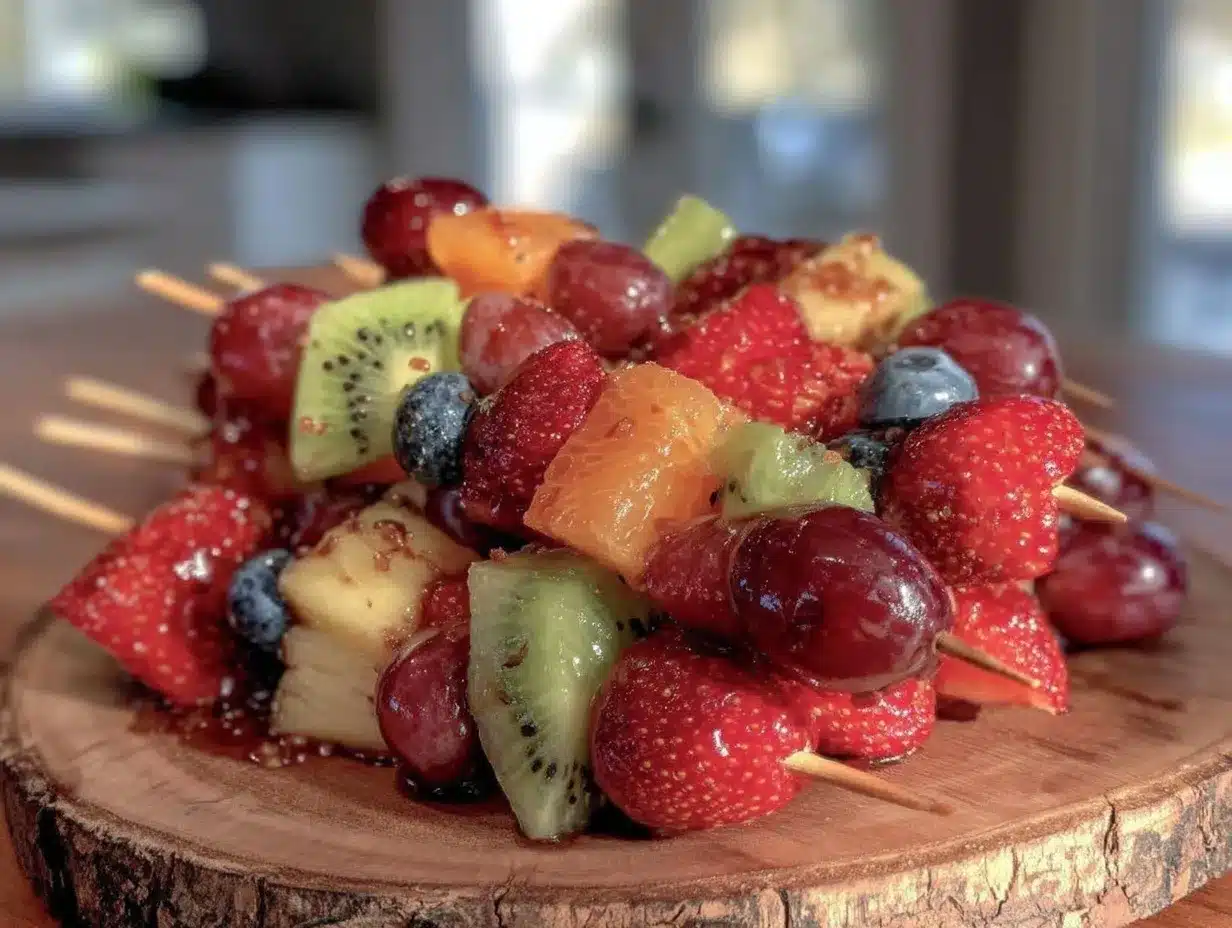rainbow fruit kabobs preparation steps