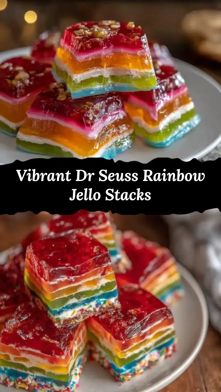 rainbow jello stacks recipe recipe