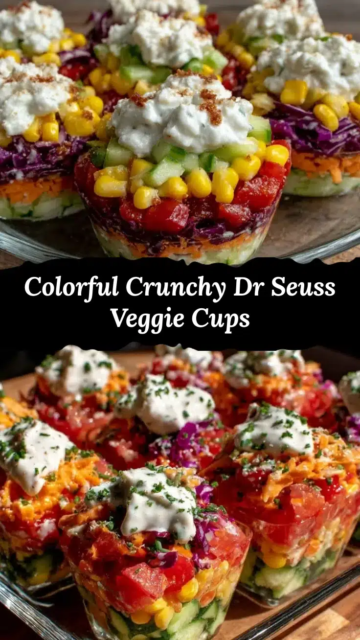 rainbow veggie cups recipe