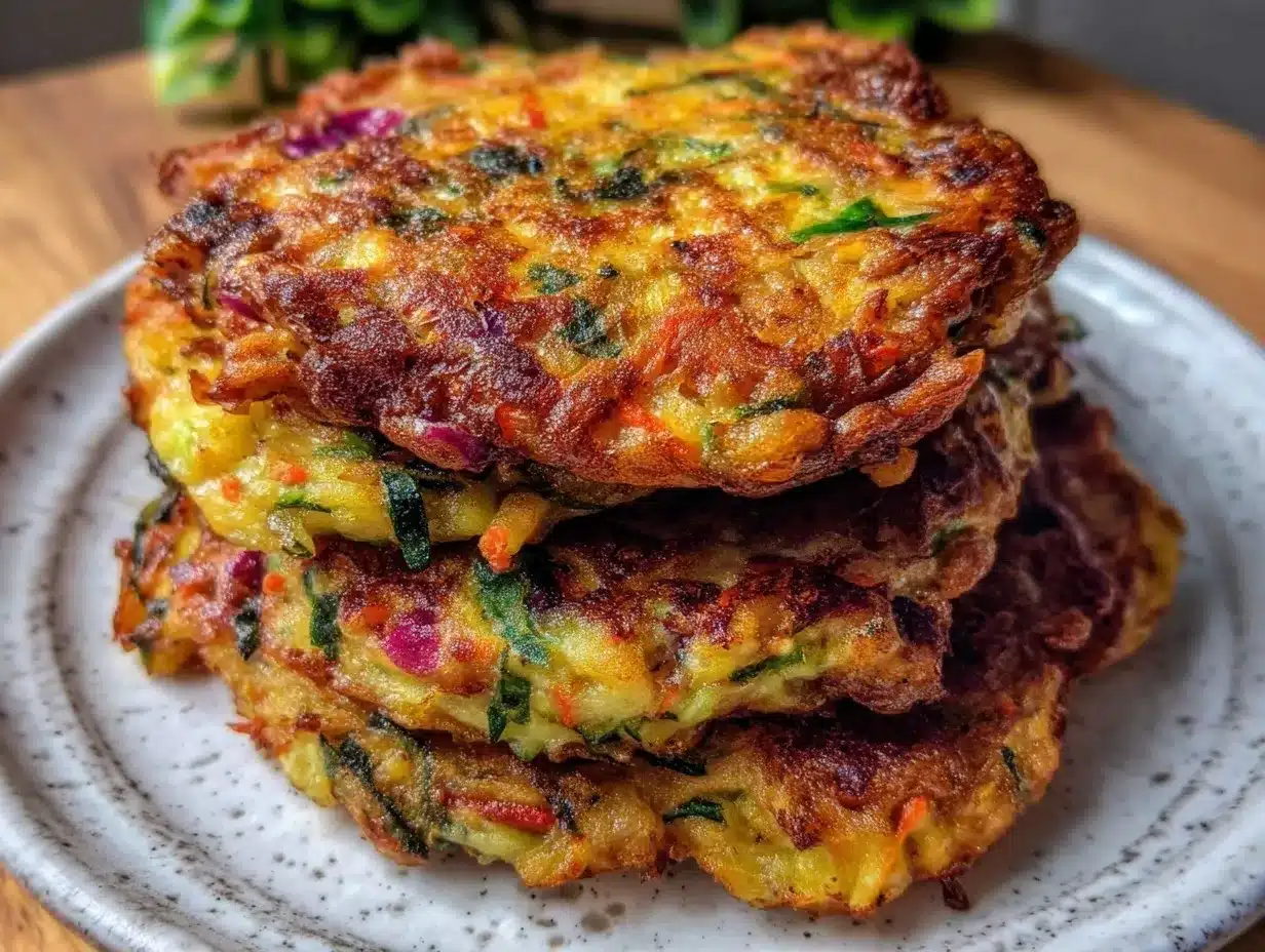 rainbow veggie fritters preparation steps
