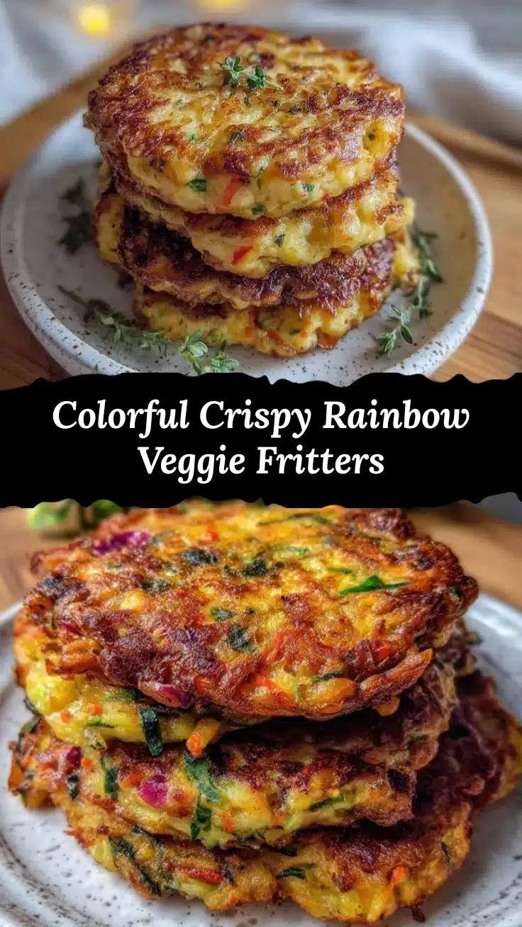 rainbow veggie fritters recipe