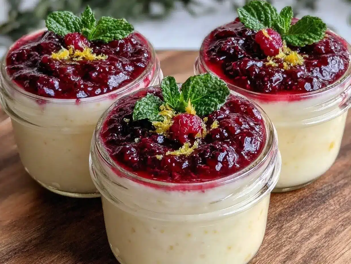 raspberry lemon posset preparation steps