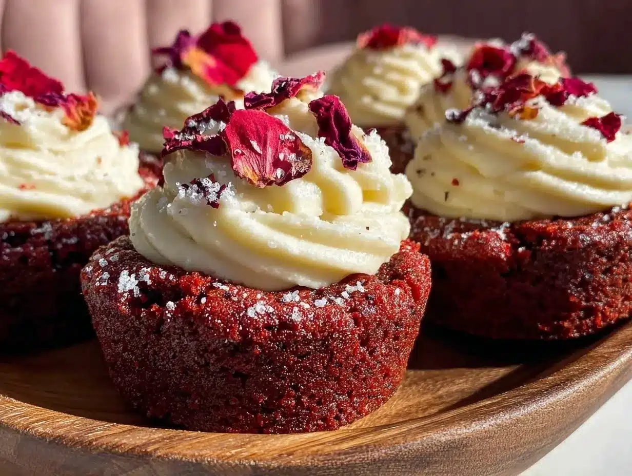 red velvet cookie dough cups preparation steps