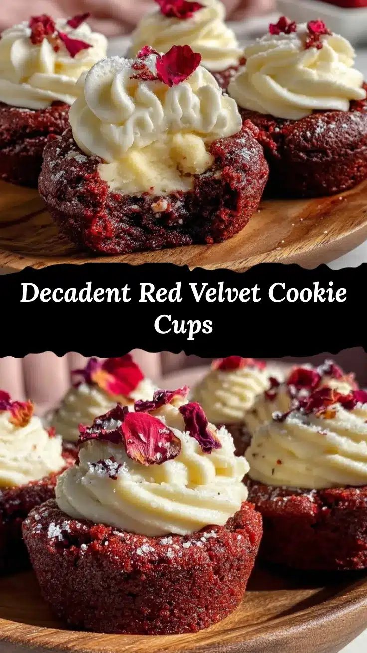 red velvet cookie dough cups recipe
