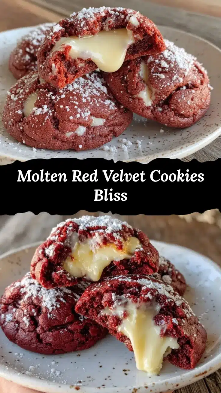 red velvet lava cookies recipe