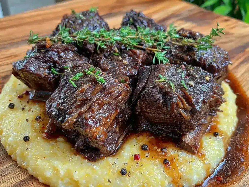 red wine braised short ribs - featured image
