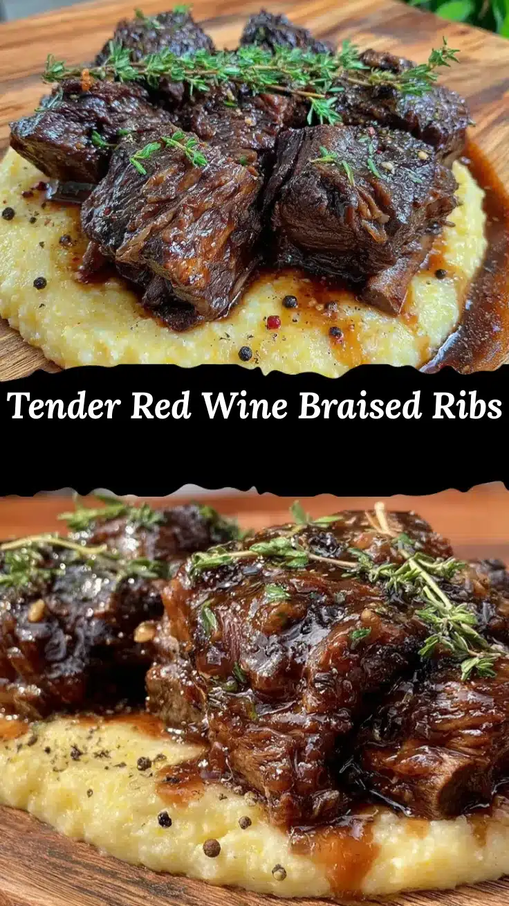 red wine braised short ribs recipe