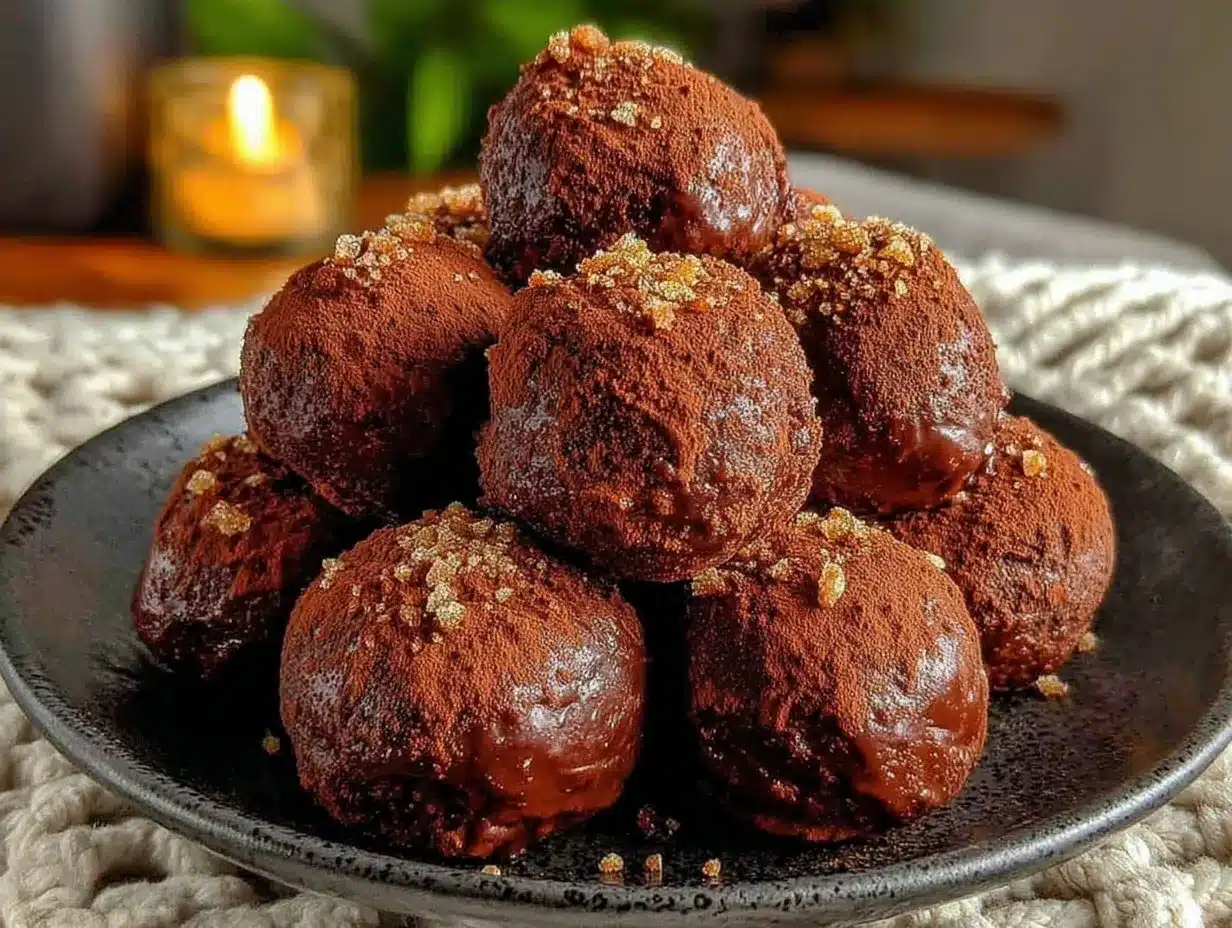 red wine chocolate truffles preparation steps