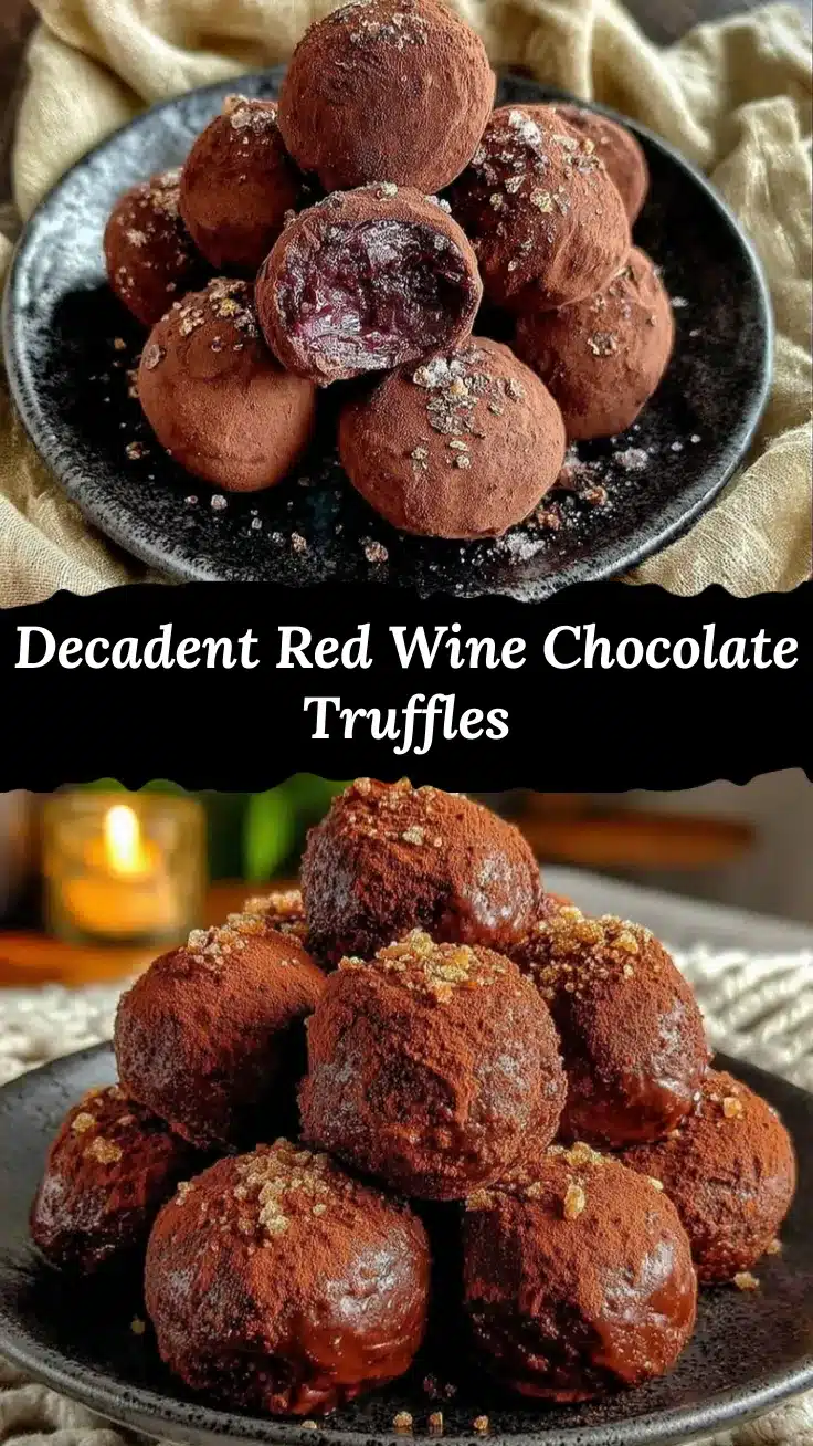 red wine chocolate truffles recipe