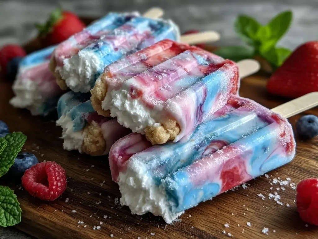 Refreshing Dr Seuss Pink & Blue Smoothie Pops - featured image