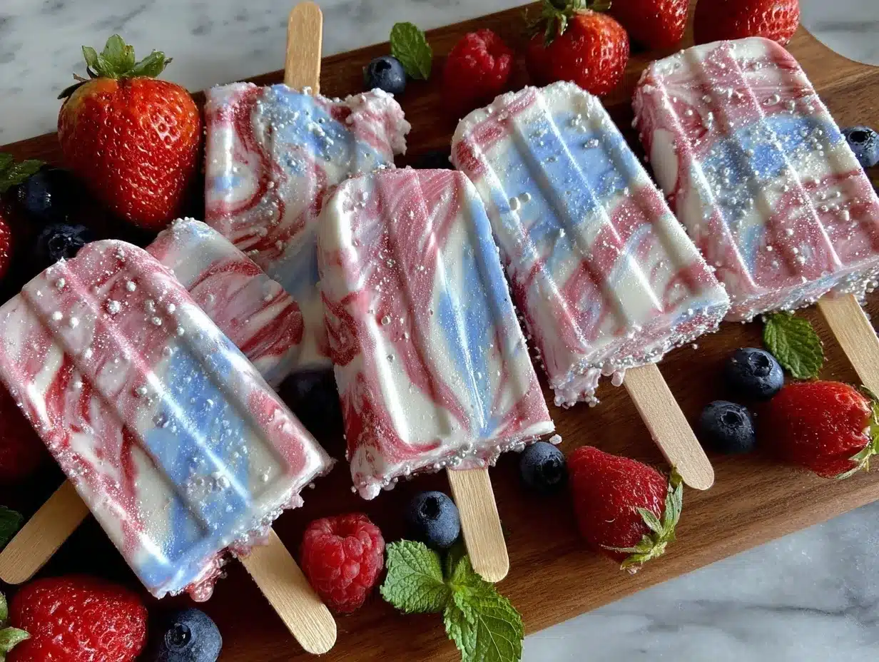 Refreshing Dr Seuss Pink & Blue Smoothie Pops preparation steps