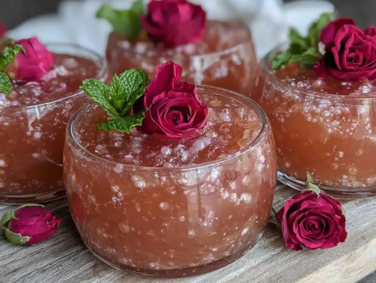 rose champagne jello shots recipe preparation steps