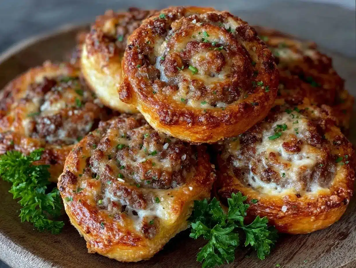 sausage cream cheese pinwheels preparation steps