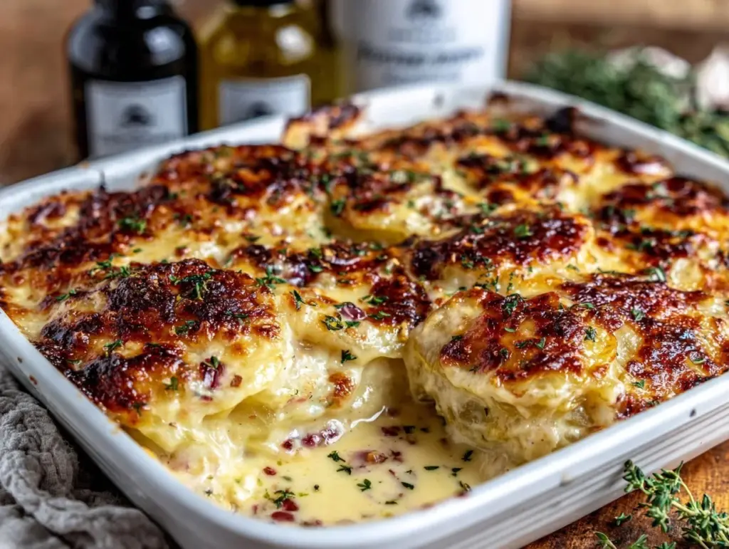 scalloped potatoes with gruyere - featured image