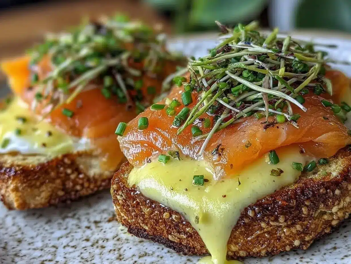 smoked salmon benedict preparation steps