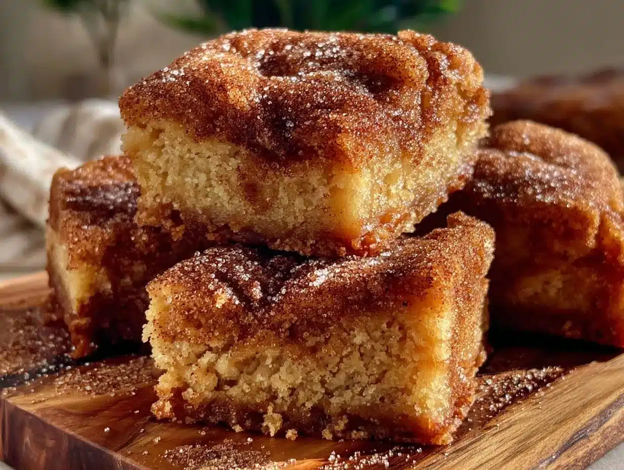snickerdoodle cookie bars recipe preparation steps