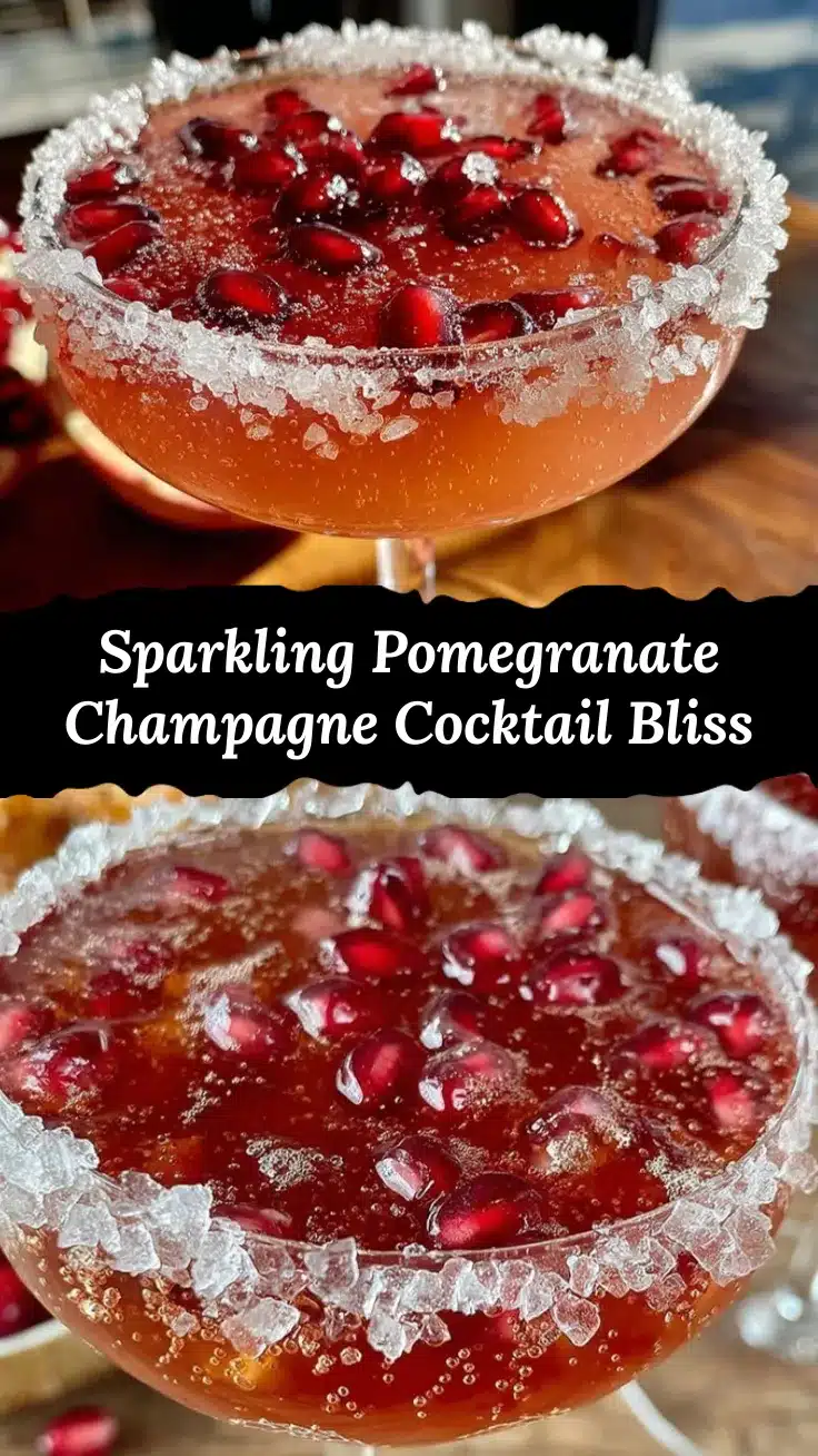 sparkling pomegranate champagne cocktail recipe
