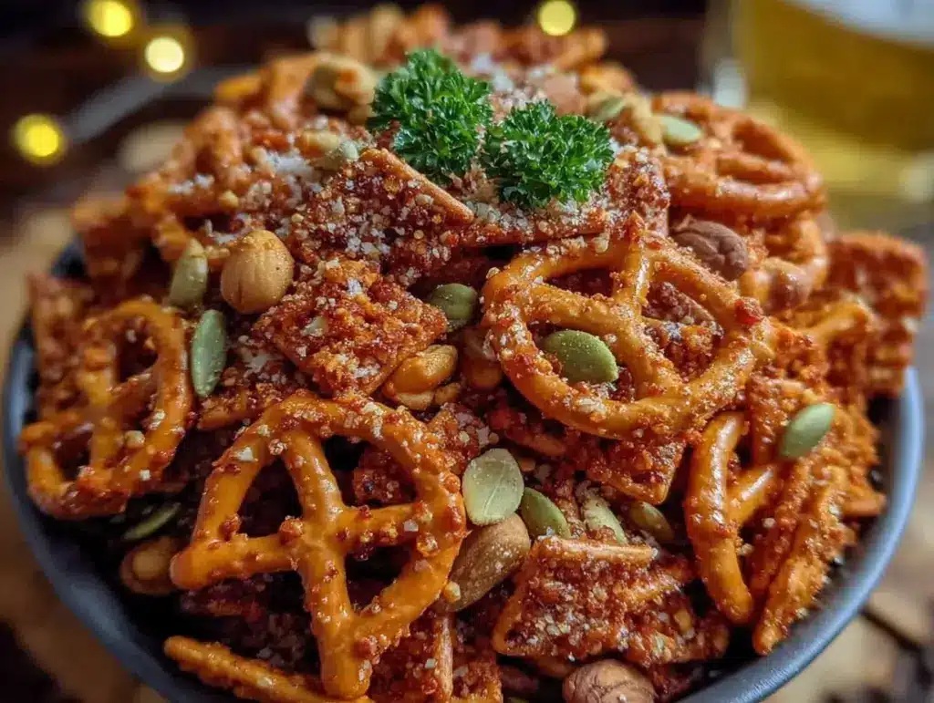 spicy ranch pretzels - featured image