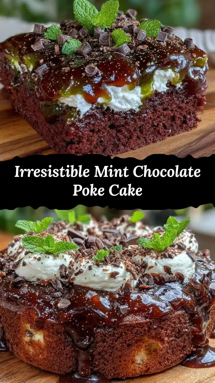 st patricks mint chocolate poke cake recipe