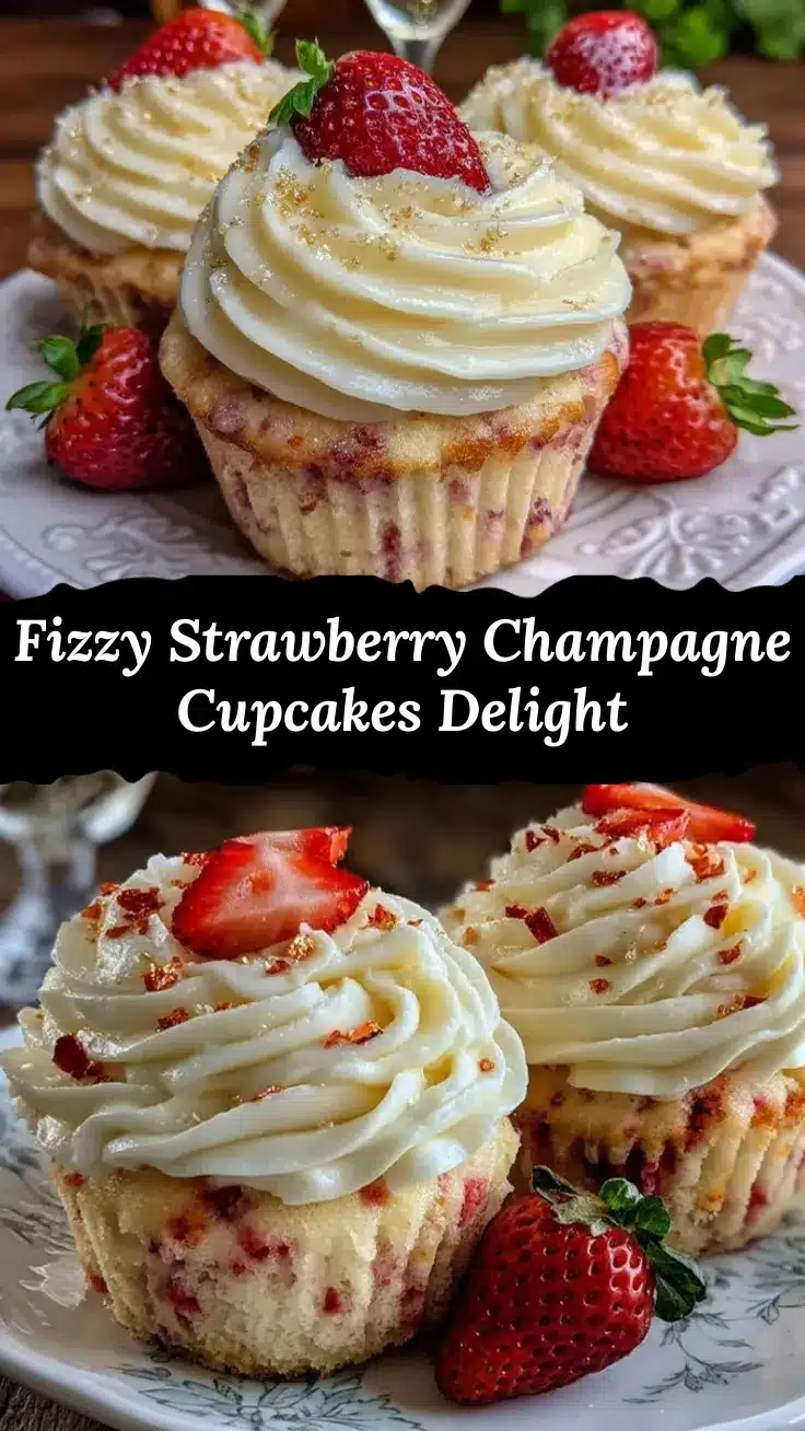strawberry champagne cupcakes recipe