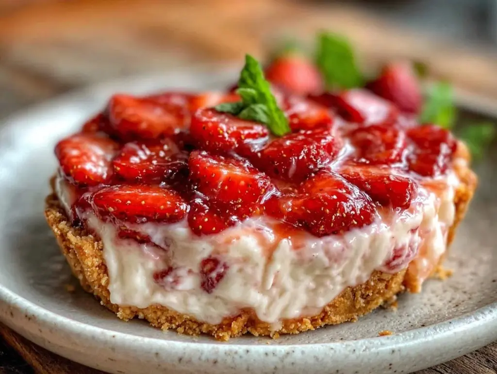 strawberry silk pie - featured image