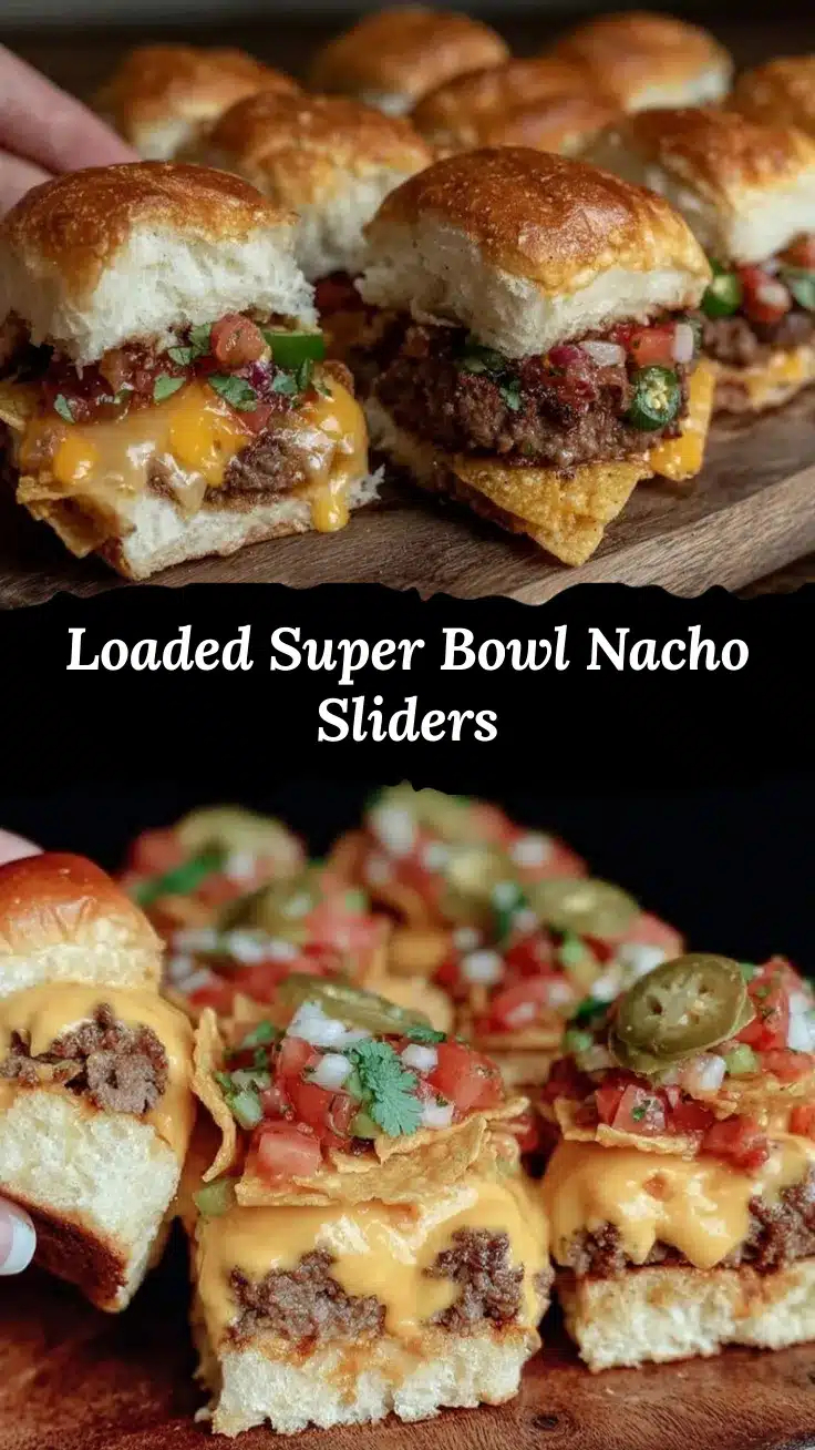 super bowl nacho cheese burger sliders recipe