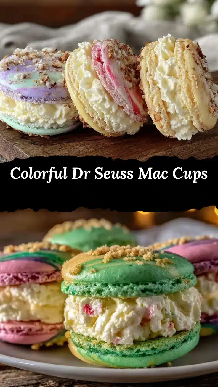 tri-color mac cups recipe