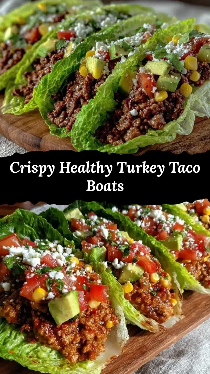 turkey taco lettuce boats recipe
