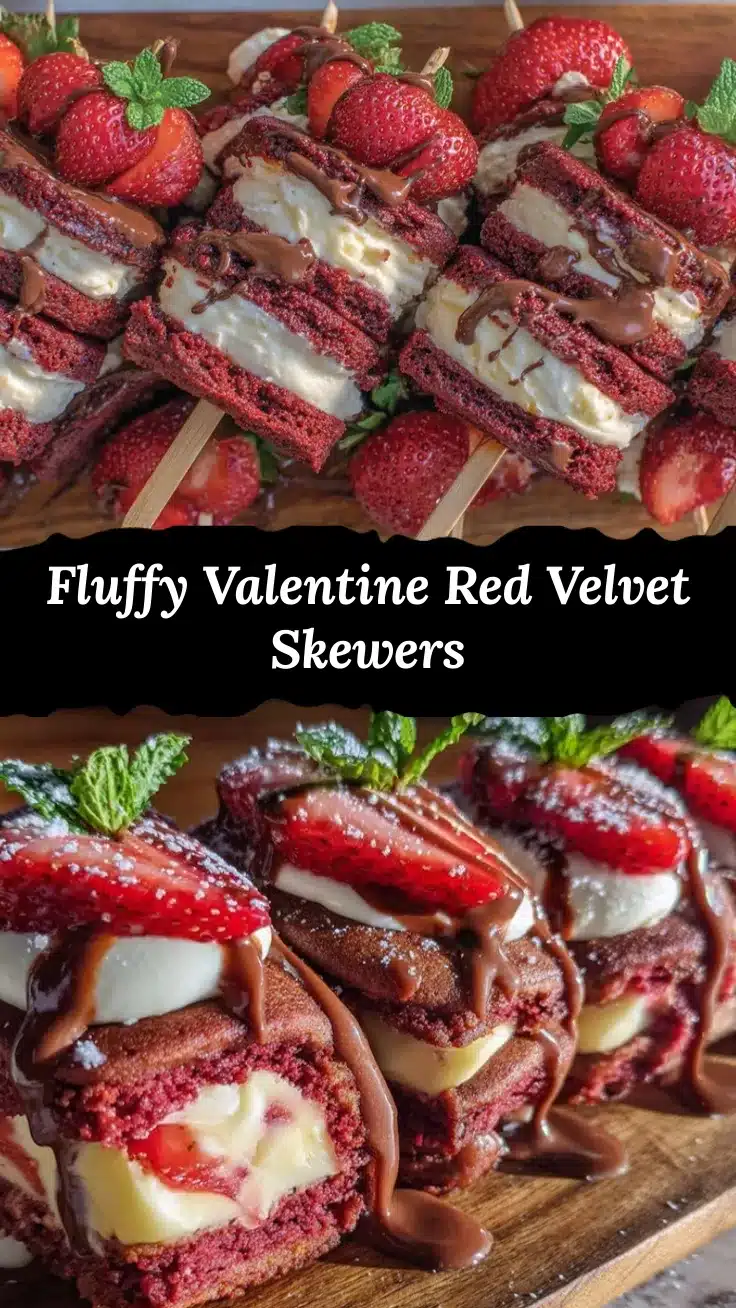 valentine’s red velvet pancake skewers recipe