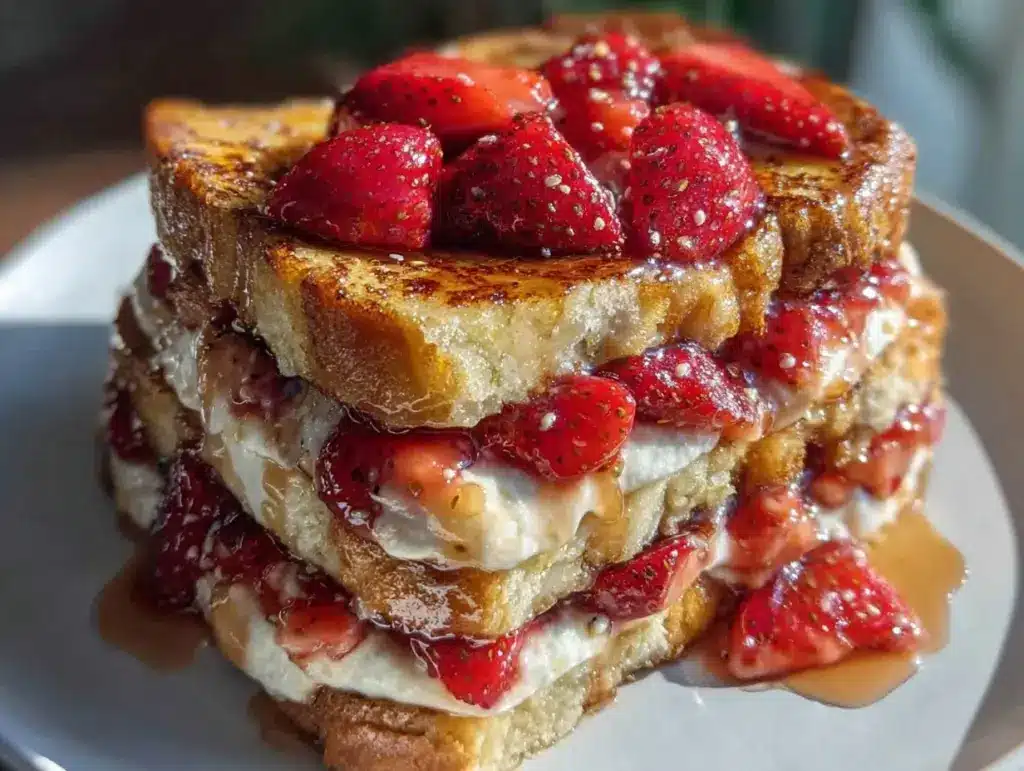 Valentine’s Strawberry Cheesecake French Toast - featured image