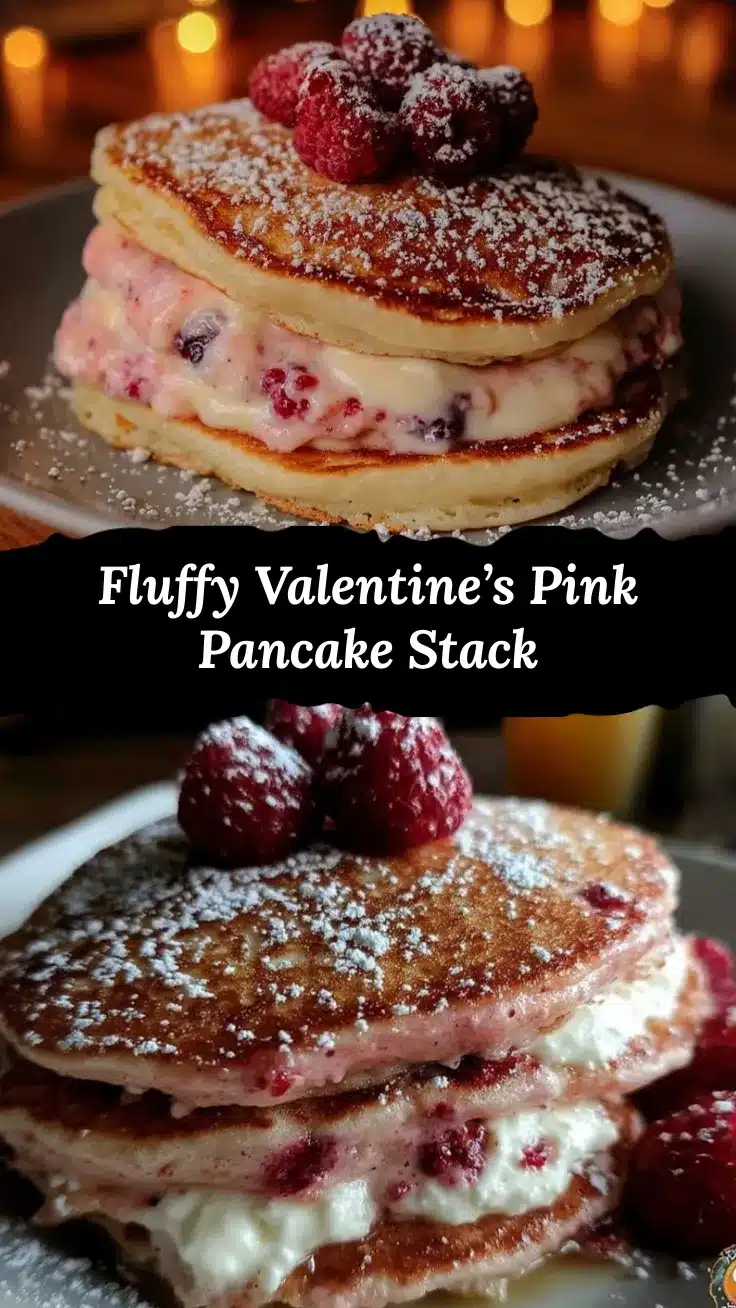 valentines pink pancake stack recipe recipe