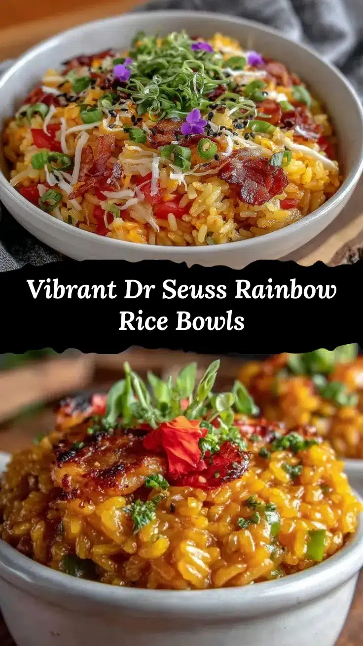 Vibrant Dr. Seuss Rainbow Rice Bowls recipe