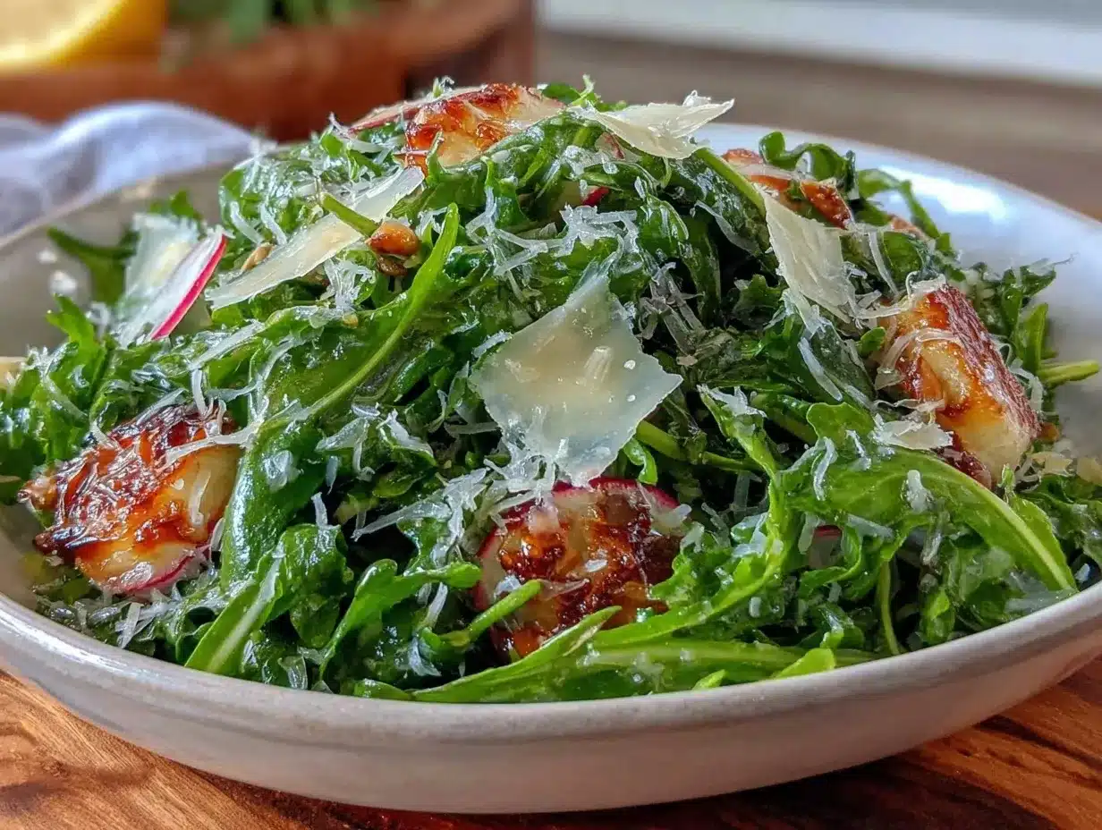 zesty arugula salad preparation steps