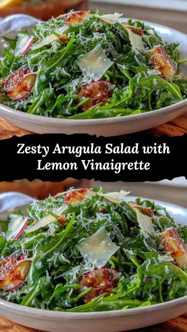 zesty arugula salad recipe