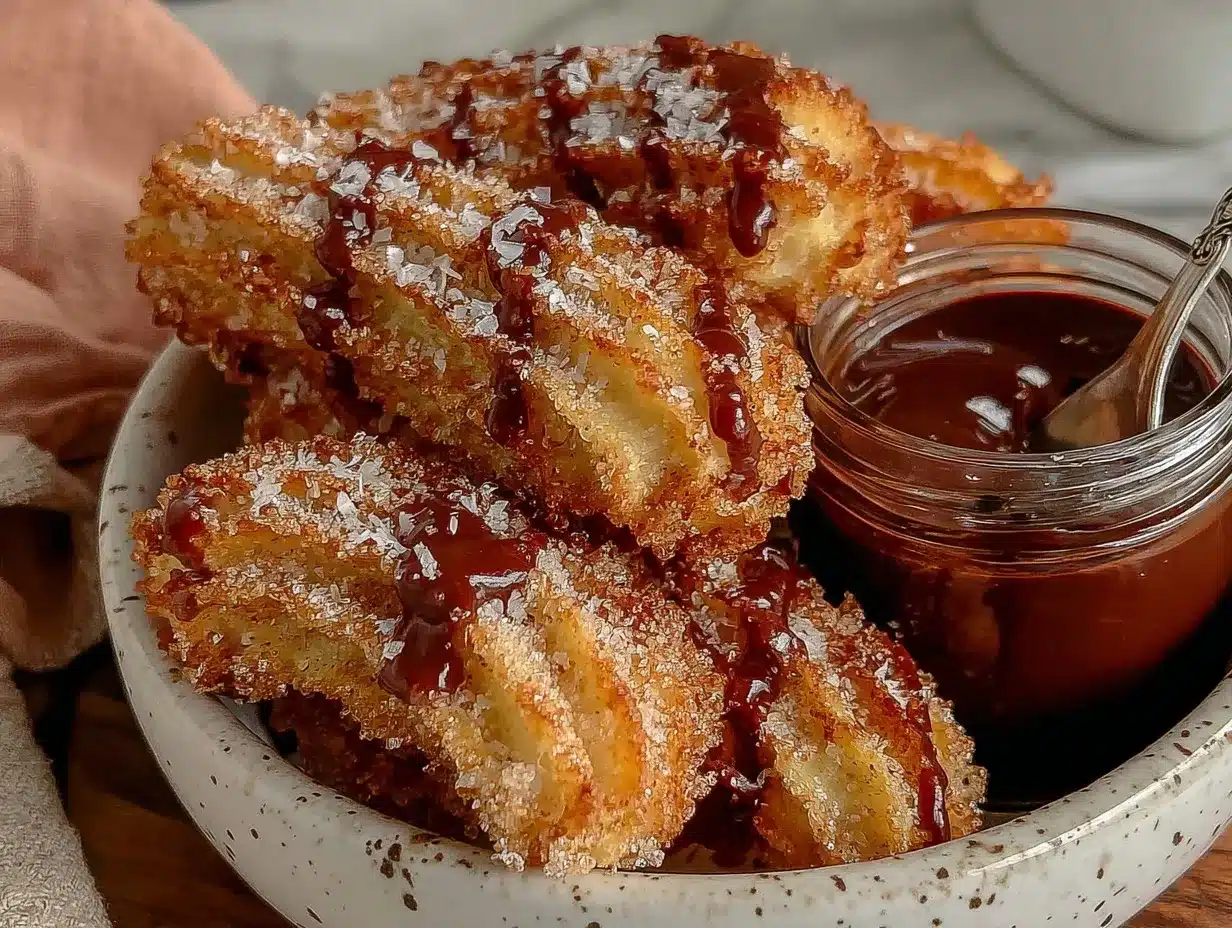 air fryer churros recipe preparation steps