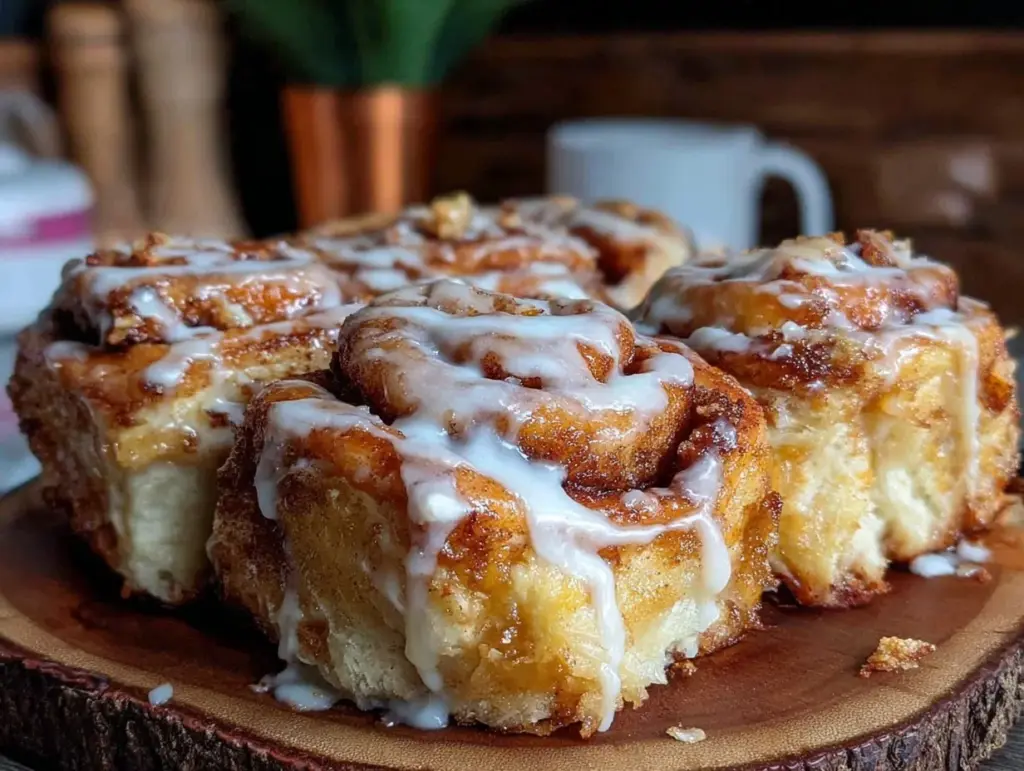 air fryer cinnamon rolls - featured image