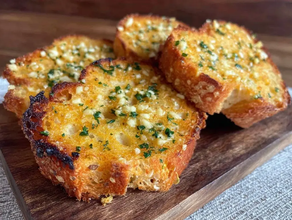 air fryer garlic bread recipe - featured image