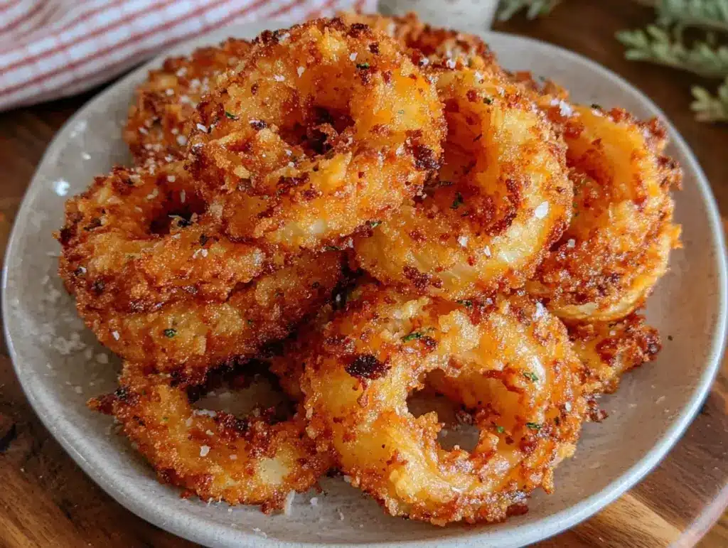 air fryer onion rings - featured image