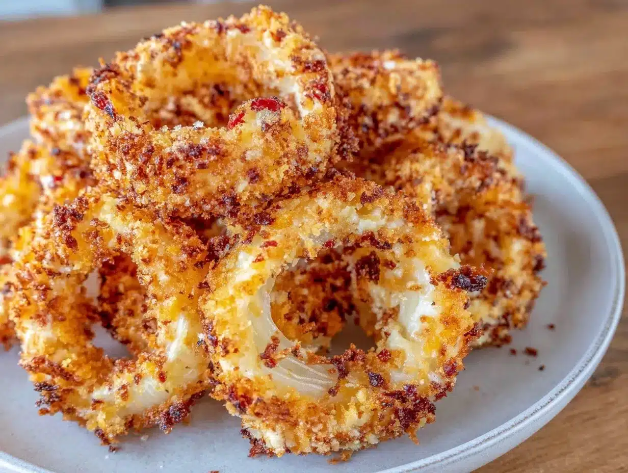 air fryer onion rings preparation steps