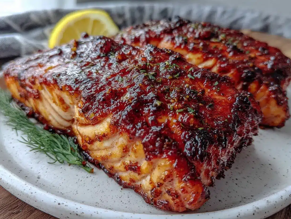air fryer salmon with crispy skin preparation steps