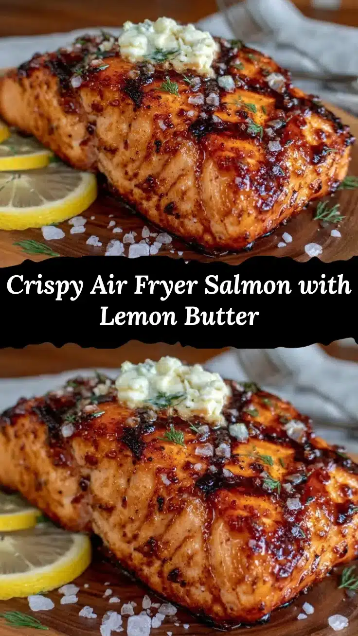 air fryer salmon with lemon butter recipe