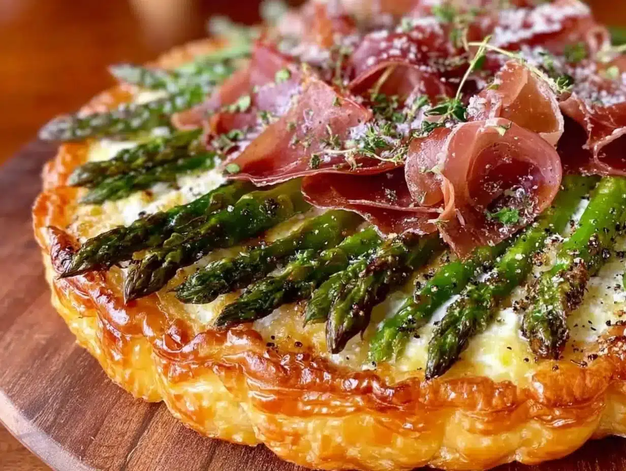 asparagus and prosciutto tart recipe preparation steps