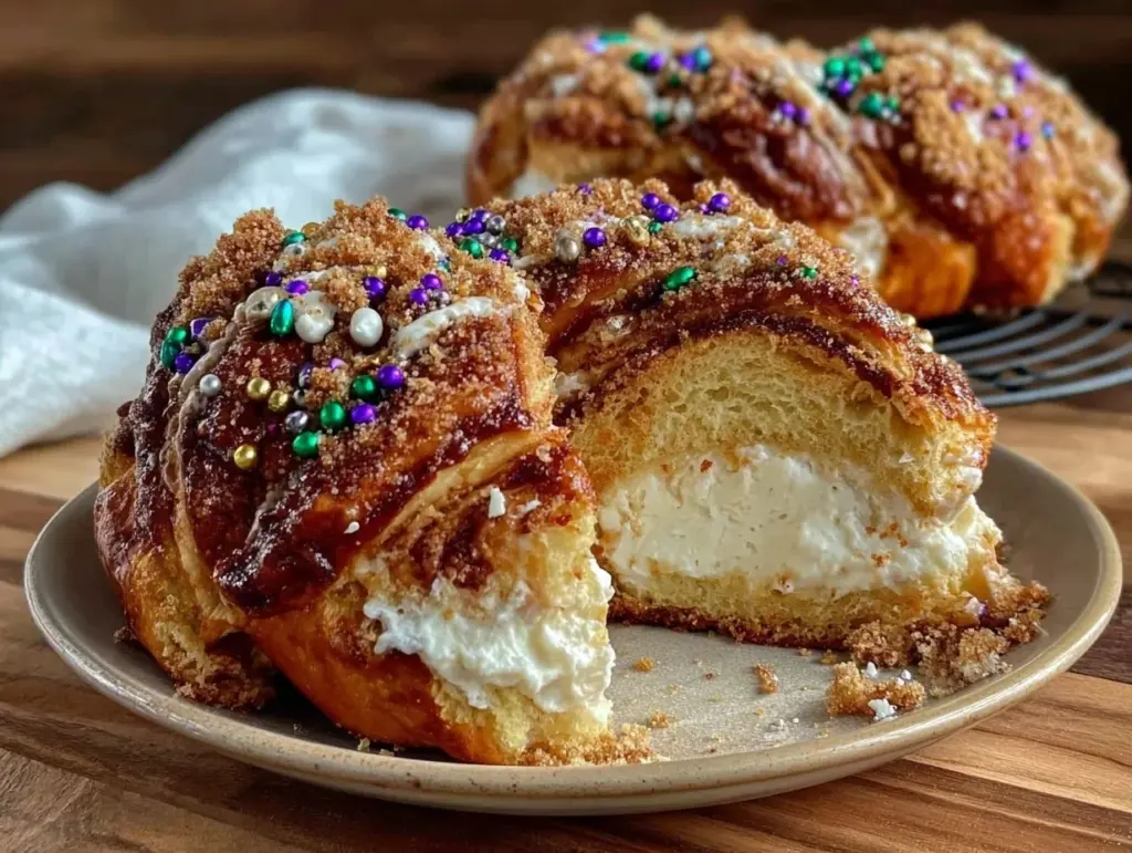 authentic king cake cream cheese filling - featured image