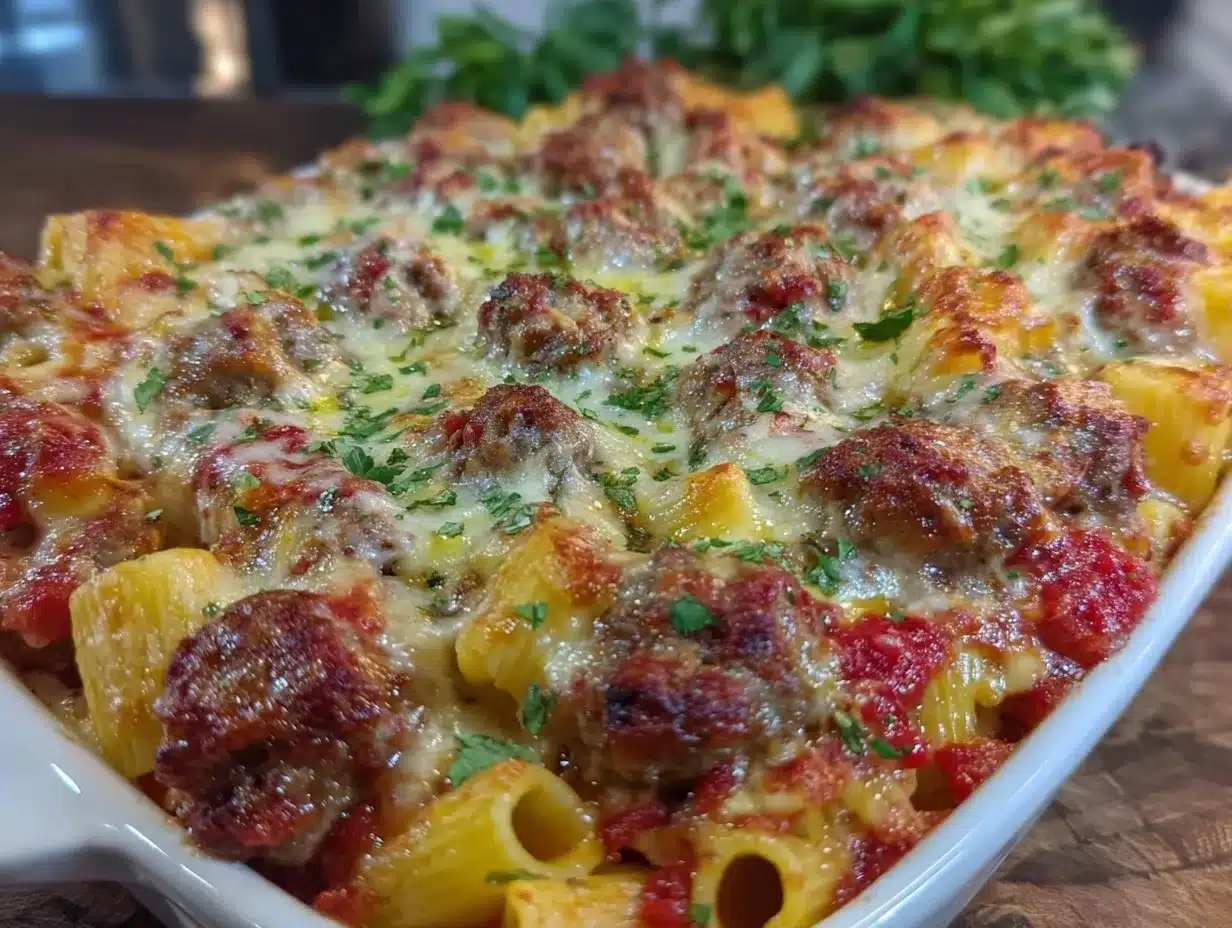 baked ziti half pan recipe preparation steps