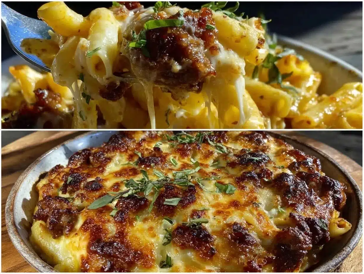 baked ziti with italian sausage preparation steps