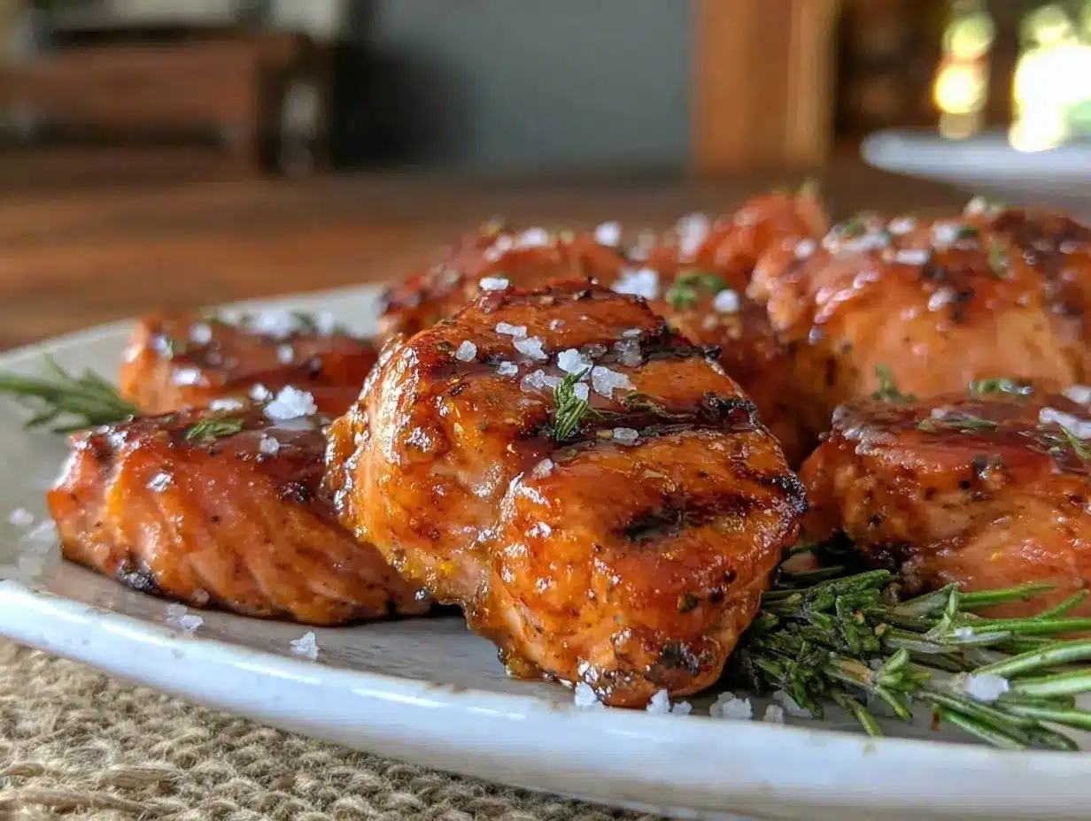 balsamic glazed salmon hearts preparation steps