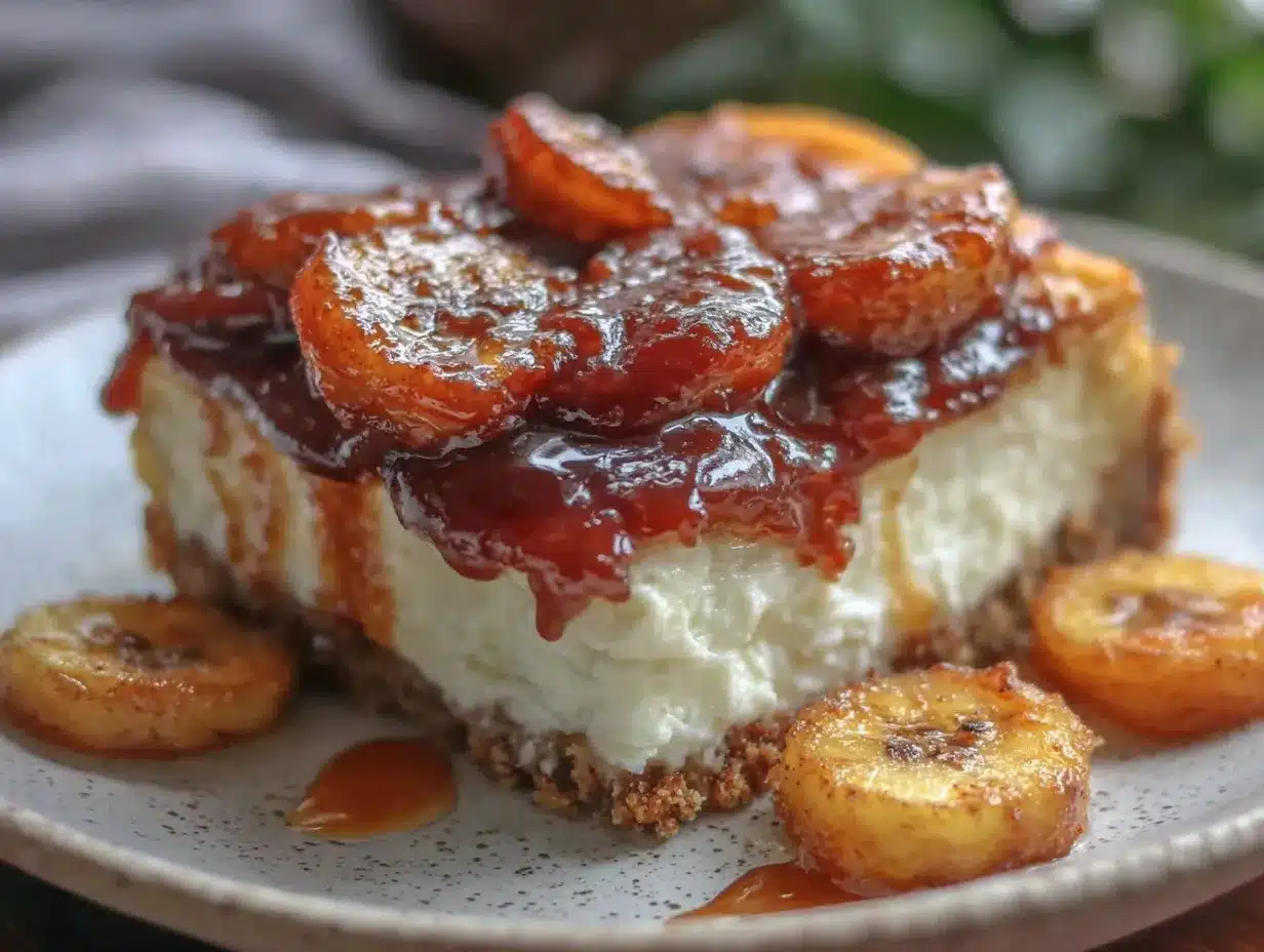 bananas foster cheesecake recipe preparation steps