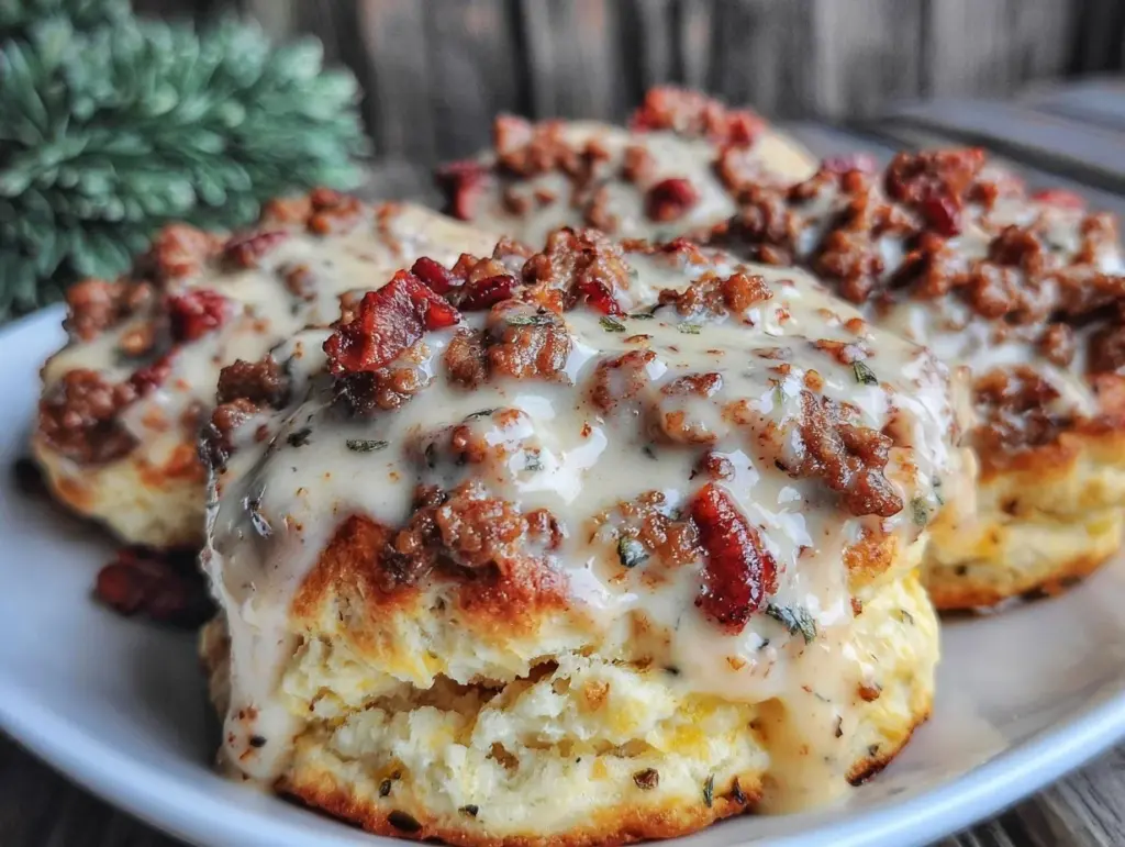 biscuits and sausage gravy recipe - featured image