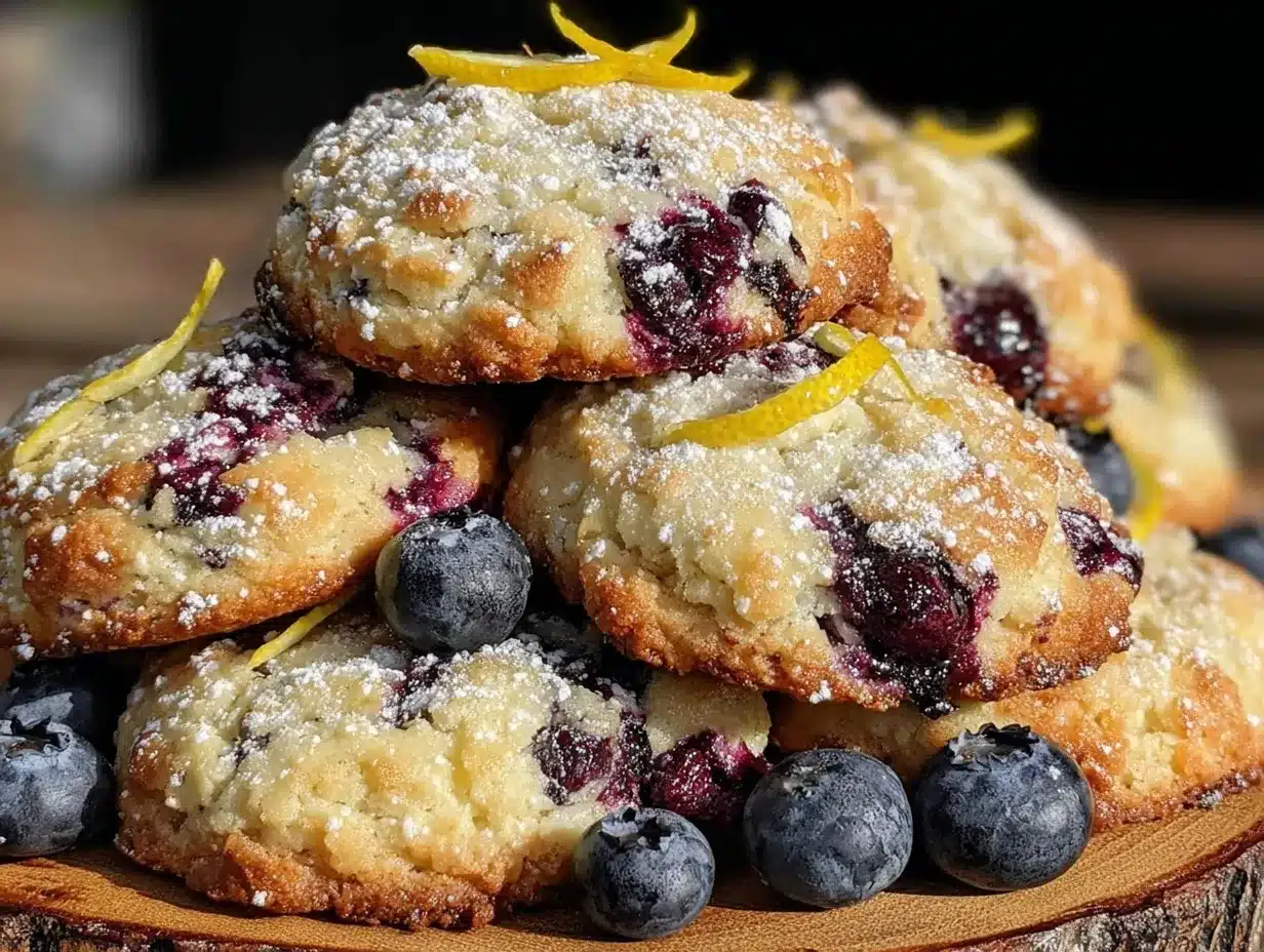 blueberry lemon ricotta cookies preparation steps