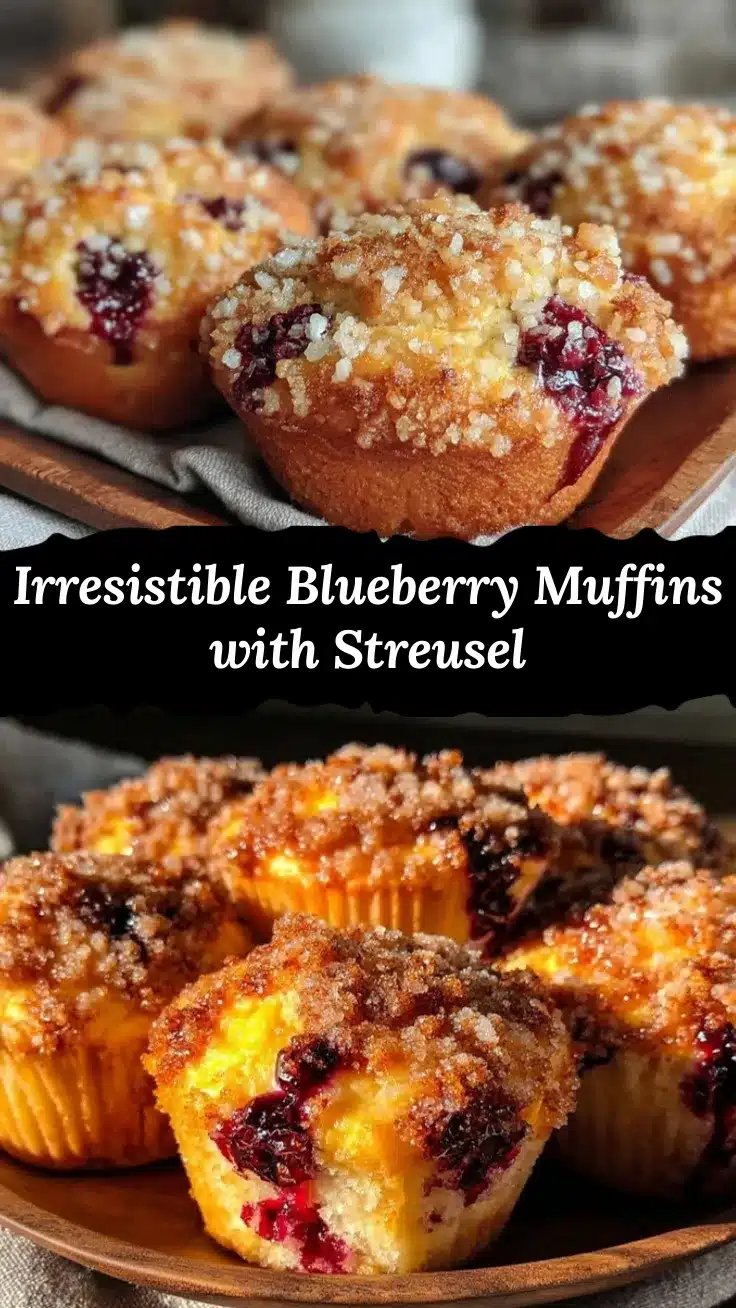 blueberry muffins with streusel topping recipe